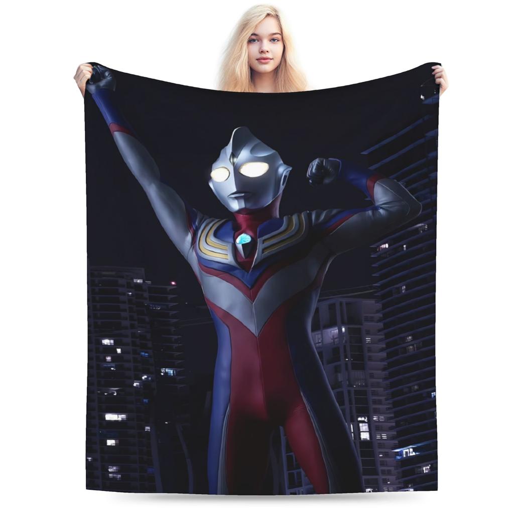 ULTRAMAN Plush Blanket Children Flannel Throw Blanket For Couch Chair Soft Design Quality Bedspread Gift
