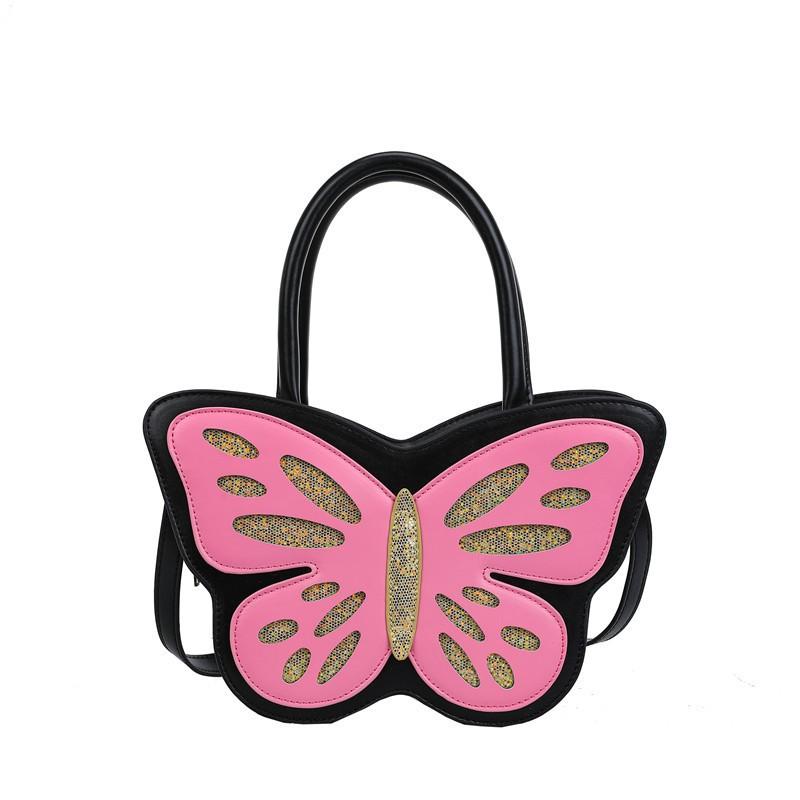 

Bgas2024 Fashionable Women s Butterfly Bag Sen Series Personalized Handbag Cute Cross-body Women чорний