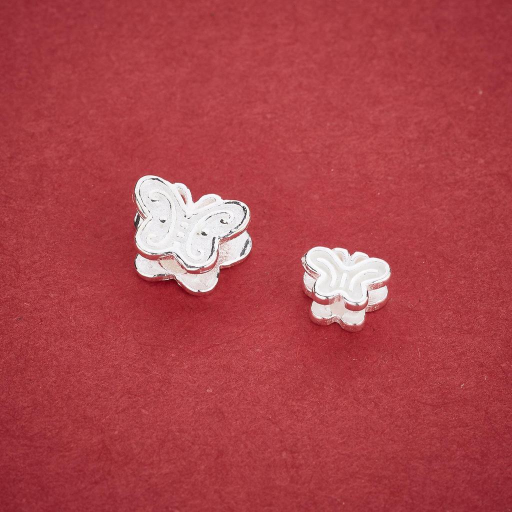 S925 Sterling Silver Mini Butterfly Spacer Beads for DIY Crystal Bracelets