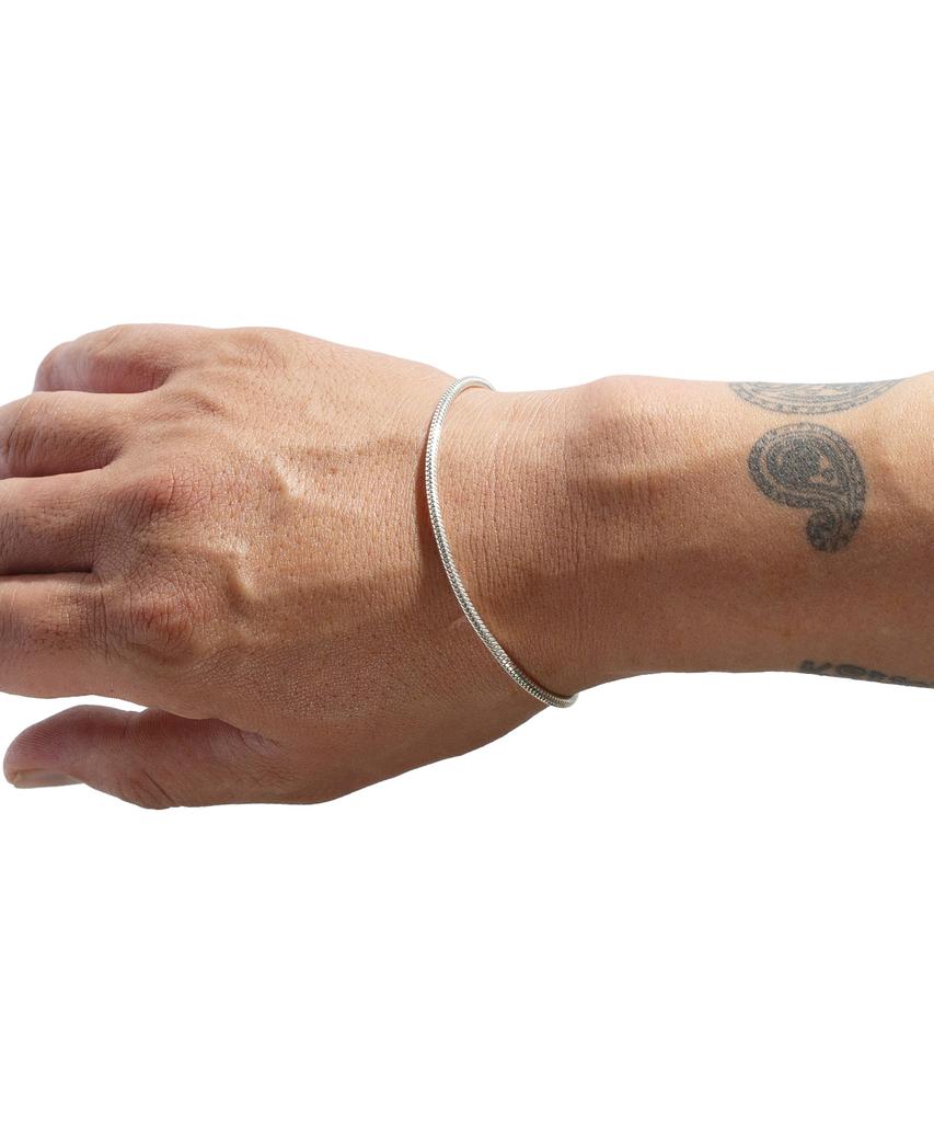 Kruchi Snake Chain Bracelet (Silver)
