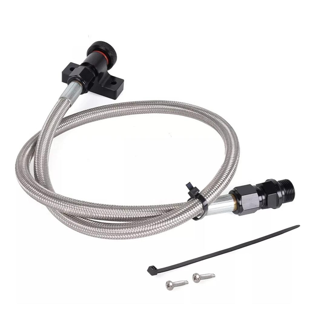 22200 Transmission Dipstick Tube Tool Aluminum Alloy Braided Transmission Dipstick for Ford F150 2010-2026 6R80 10R80 4R70E