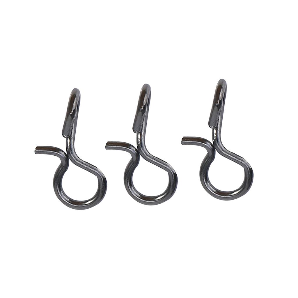 Černá nerezová ocel Muškařský háček Nástraha Karabinka Pohodlná výměna Rybářské karabinky (S)