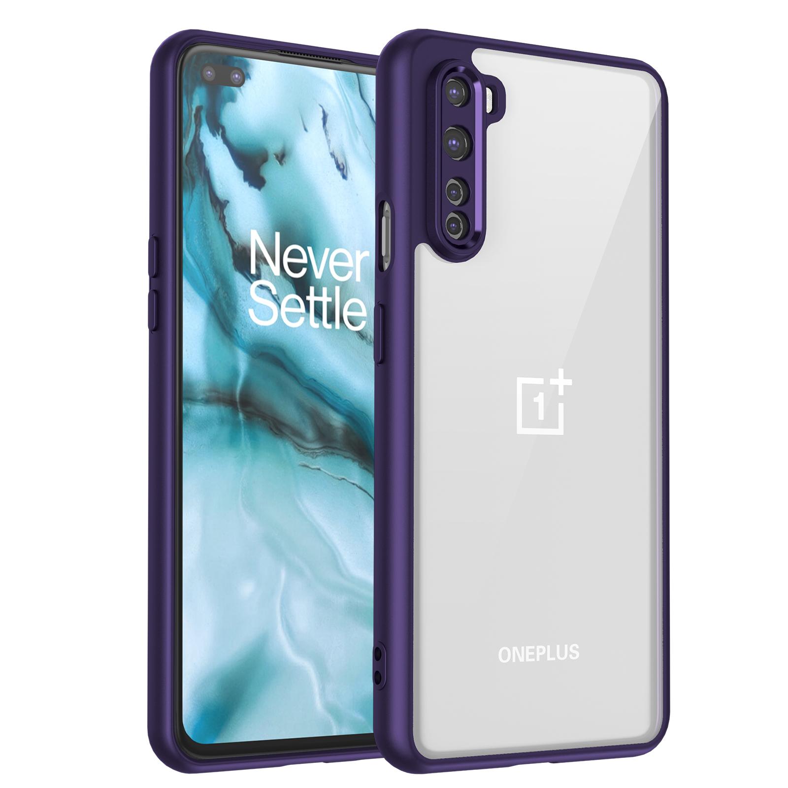 

Чехол для Oneplus Nord AC2001 AC2003 Прозрачный ТПУ Противоударный Бампер с Прозрачной Задней Панелью Жесткий Чехол для Телефона для Oneplus Nord AC2001 AC2003 Pc + tpu&OnePlus Nord фиолетовый