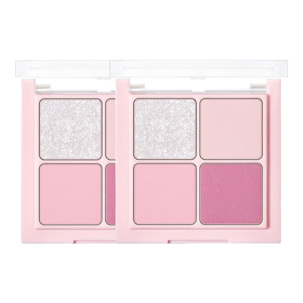 16BRAND 16 Mini Mini Palette Glitzy Eyeshadow and Highlighter 1.4g #02 Champagne Diamond (Pack of 2)