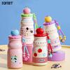 500ML Cute Cartoon Thermal Water Bottles For Girls Boy 316 Stainless Steel Straw Cup Portable Hot and Cold Coffee Thermos Bottle