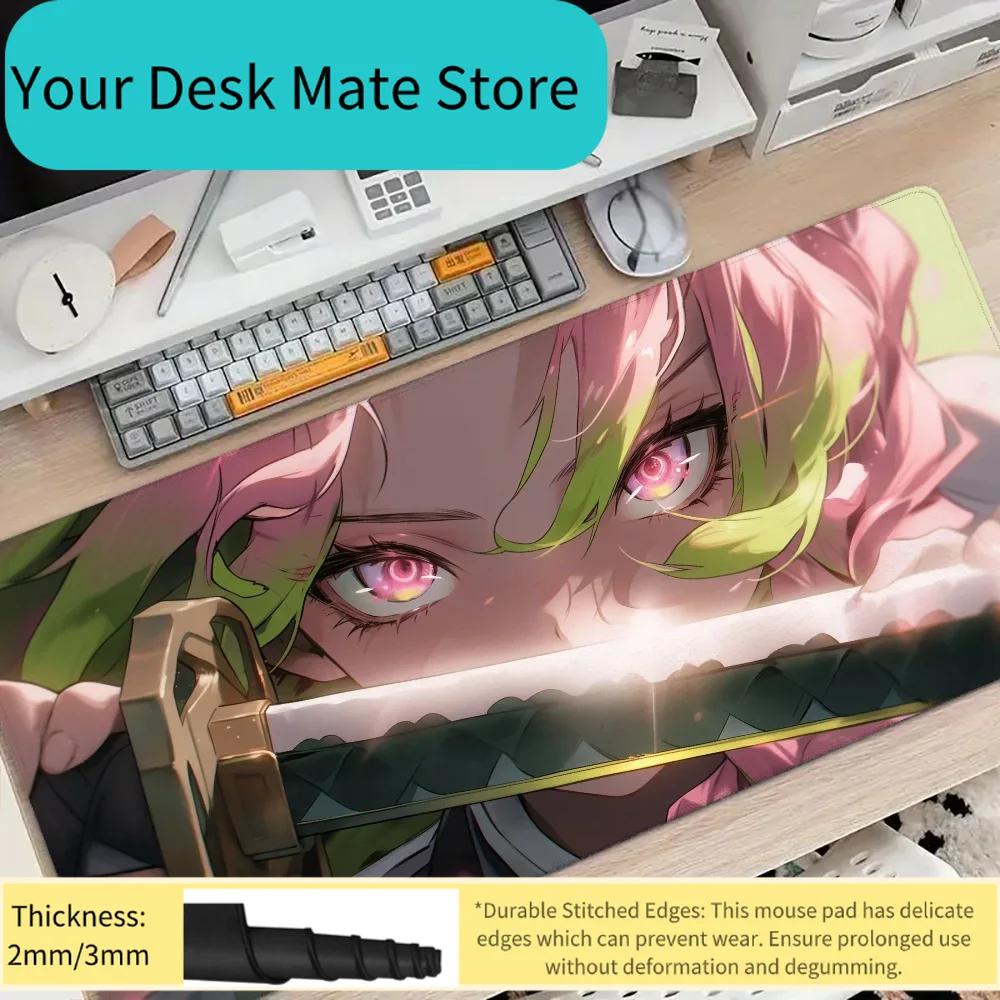 1pc Demon Slayer Kanroji Mitsuri Floor Mat Mouse Mat Desk Mat With Pad Gaming Accessories Prime Gaming XXL Keyboard Pad Padding
