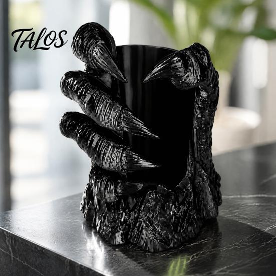 Artistic Collectible Figurines Claw Cup Holder, Funny 3D Printed Drink Stand, Creative Desk Organizer Unique Decorations for Office Cans Bottles,