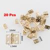 Small Hinges for DIY Crafts and Jewelry Box Repair Pack of 20 with Screws
