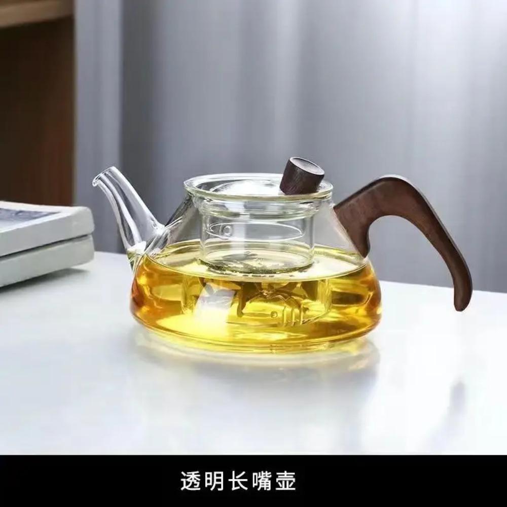 

Деревянная ручка термостойкий стеклянный чайник электрическая керамическая плита чайный бытовой набор чайник Сиюань чайный сервиз