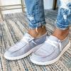 Lace-up Women's Shoes Large Size Flat Casual Round Head Canvas Shoes Women's Single Shoes Flat Student Shoes