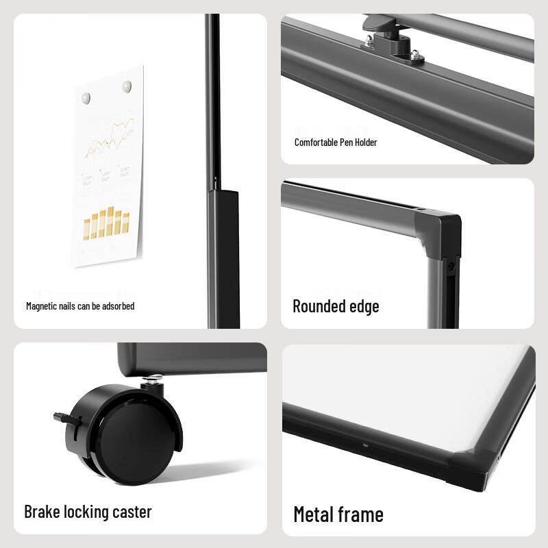 Deli 50105 Stand Whiteboard 120x90cm