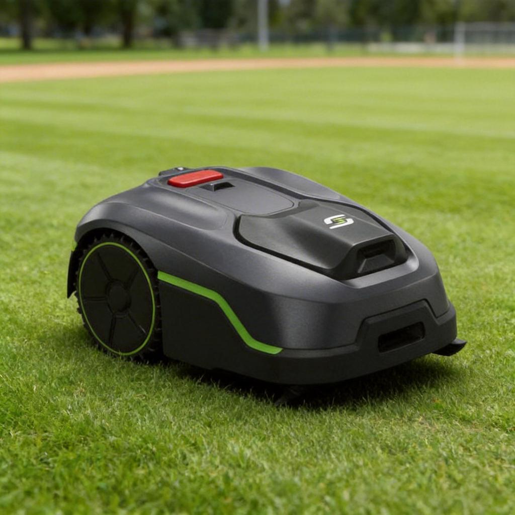 Smart GPS Remote-Controlled Lawn Mower with Efficient Path Planning for Stadiums and Parks