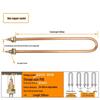 High-Power Stainless Steel U-Shaped Heating Tube Steamed Rice Machine (220V/380V)
