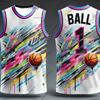 2026 USA Basketball Summer Huangfeng Basketball Jersey BALL No.1 Kids Adult Sports Vest Casual and Comfortable Top