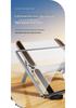 Aluminum Alloy Folding Desktop Laptop Stand for Cooling and Height Adjustment (Compatible with Apple Laptops)