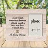 Pet Memorial Gifts - Wooden Photo Frame, Sympathy Gift for Loss of Dog or Cat (4x6 Inches)