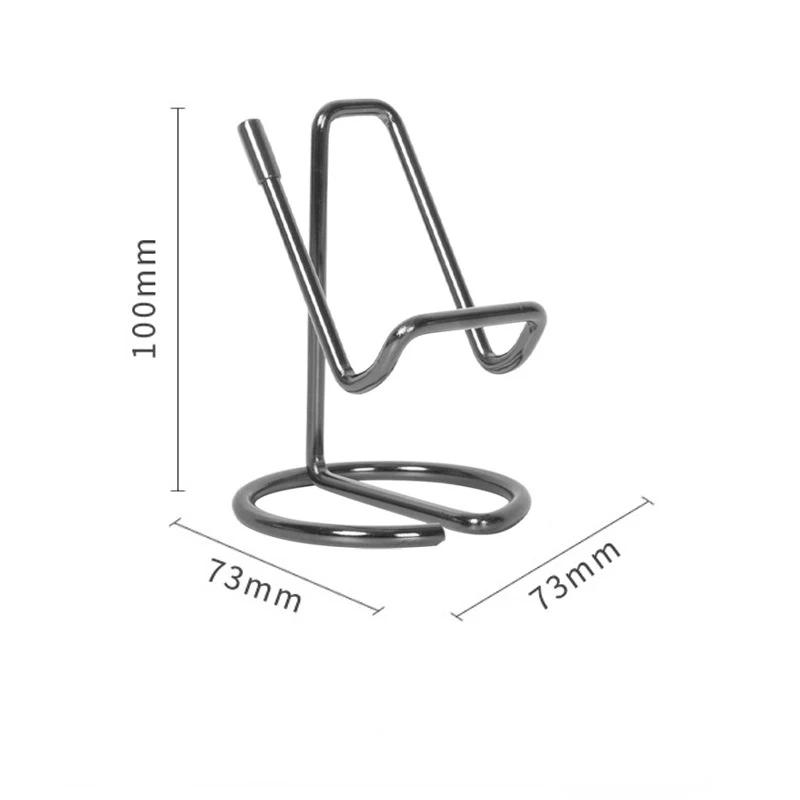 

Cell Phone Stand for Desk, Business Card Holder,Cute Metal Cell Phone Stand, Metal Wire Cellphone Cradle Dock for Phone Tablet чорний