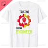Funny Father Day T-shirt Men Trust Me I Am An Engineer Tshirt Geek Male Tops Letter Math Equation Print Tees Custom Students Tee