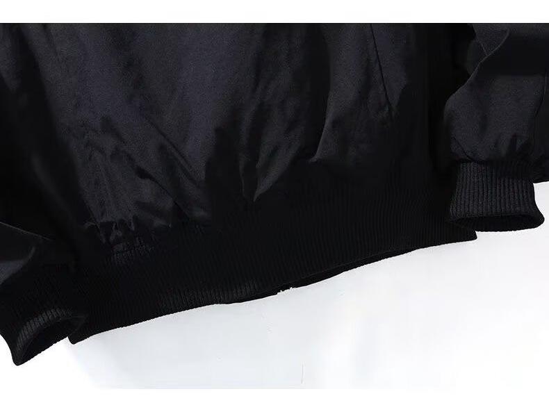 Men's High-End Cotton Bomber Jacket - Autumn/Winter Silhouette with Stand Collar