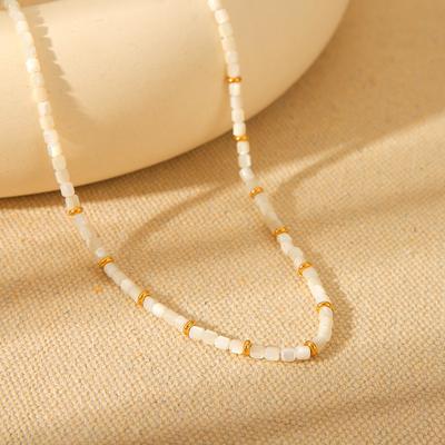 Instagram Style Western Fashion Influencer White Mother-of-pearl Necklace for Women, Niche Design, High-end Clavicle Chain