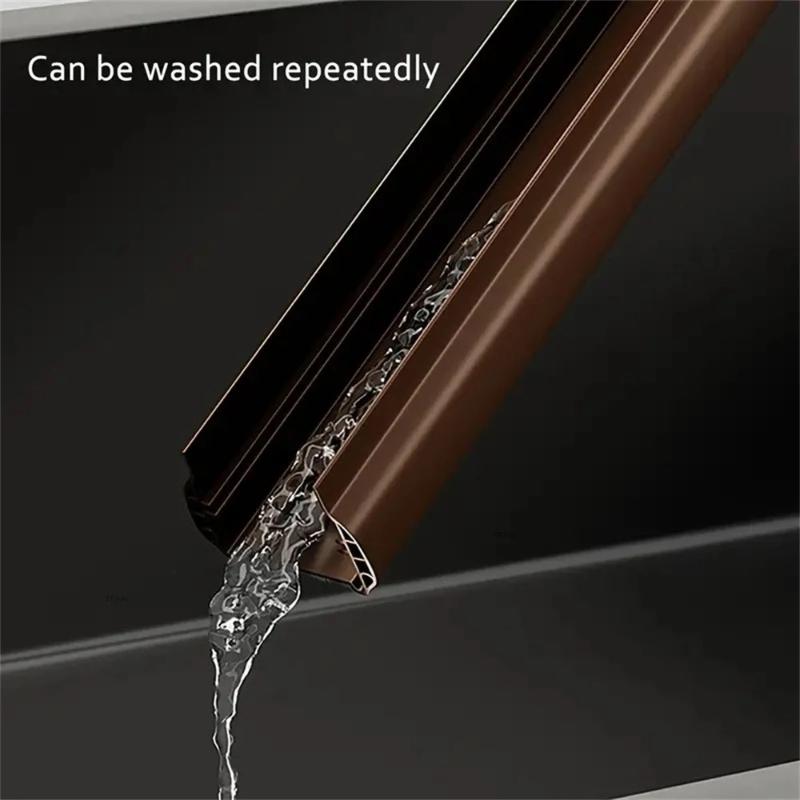 1pc PVC Door Bottom Sealing Strip with Brush Multiple Dustproof Soundproof Washable Weather Strip Snap-In Mount Stripping