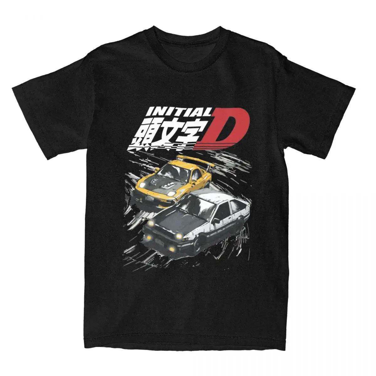 

Футболки Initial D Tandems AE86 Vs FD Rx-7 Drift Racing Car Apparel Tee Shirt T-Shirt Gift Idea Clothing S чёрный
