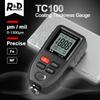 R&D TC100 Coating Thickness Gauge 01micron/0-1300 Car Paint Film Tester Standard Accuracy Measuring FE/NFE Russian Manual Paint