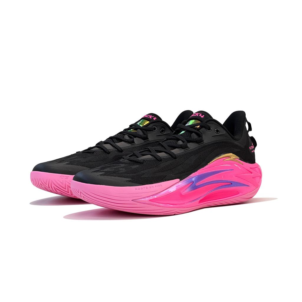 Anta A-Shock Pro Professional Basketball Shoes Men Sneakers Black Pink 112631606S-1