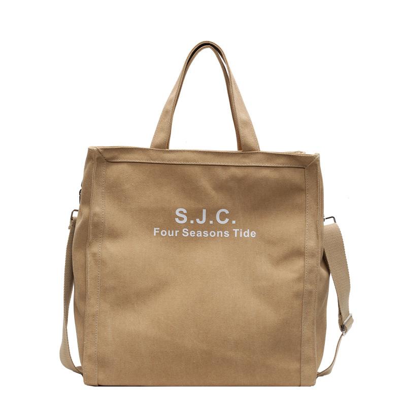 

Женская сумка-тоут для поездок на работу, большая вместимость, сумка через плечо хаки