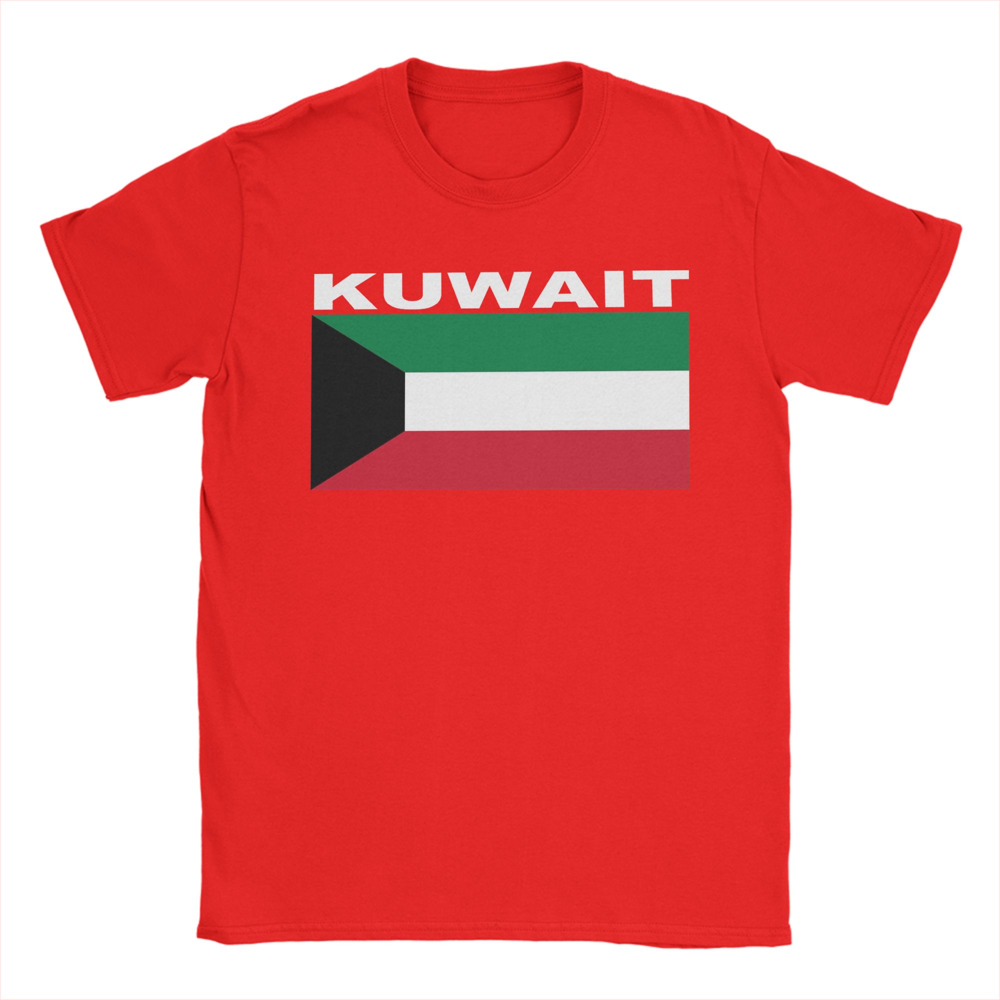 

Unisex TShirt Kuwait Flag Hipster Cotton Tee Shirt Short Sleeve T Shirts Round Collar Clothing Printing S
