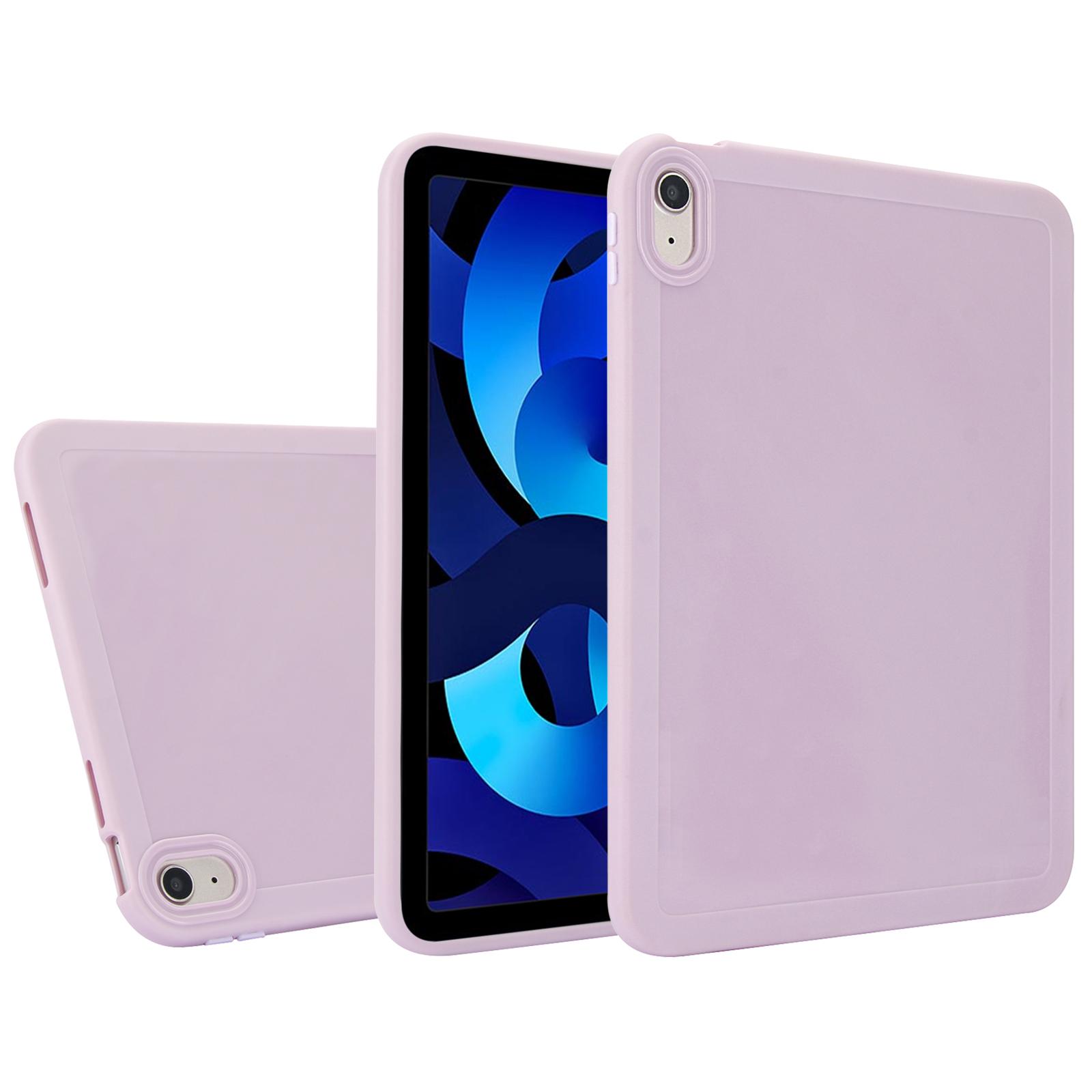 

For iPad (2025)/10.9 (2022) Case Solid Color Soft TPU Tablet Protective Cover Light Purple