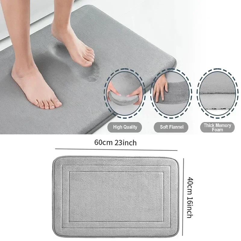 Stone and Letter Patterned Door Mat Velvet Rectangle Rug for Entrance Living Room Kitchen Bathroom Bedside Carpet Welcome Mat