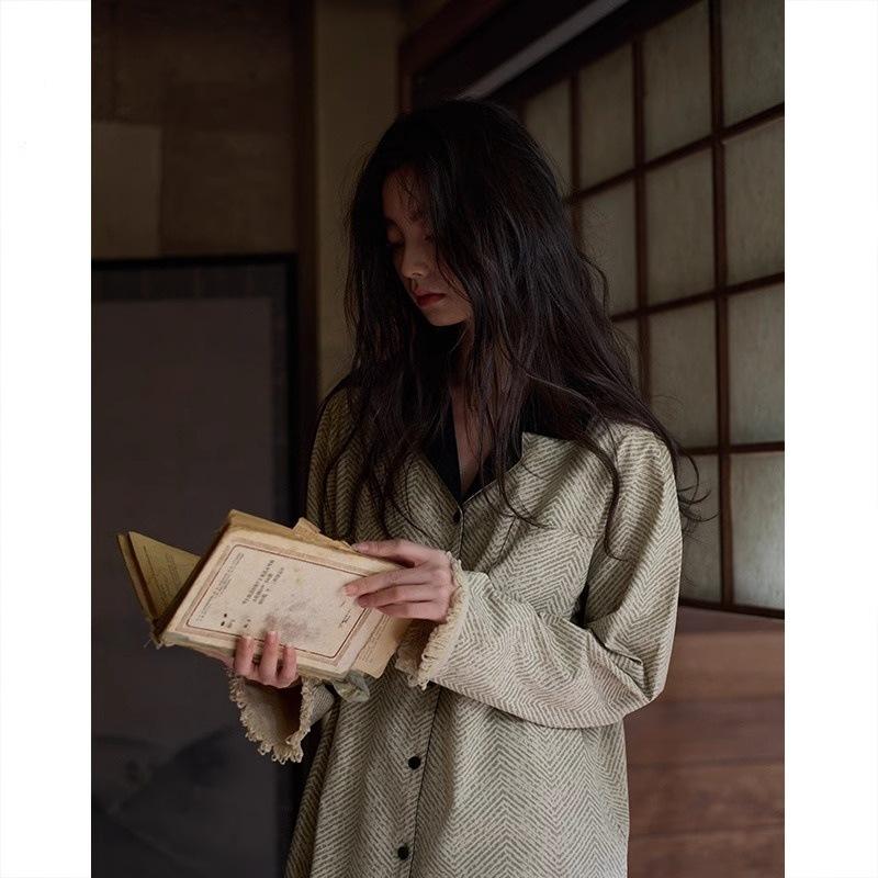 

New pajamas women s spring and autumn summer soft cotton long-sleeved pajamas set can be worn outside loungewear spot M
