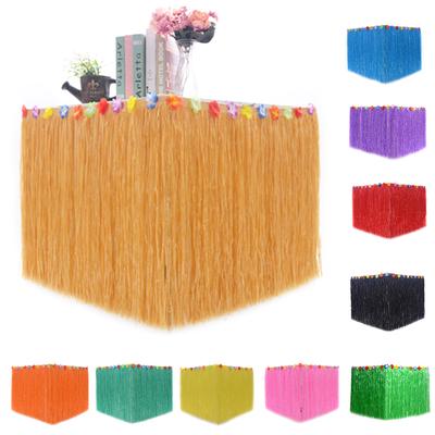 Fashion Ornaments Festival Hawaiian Luau Garden Dance Tropical Beach Table Party Skirt Flower Decoration
