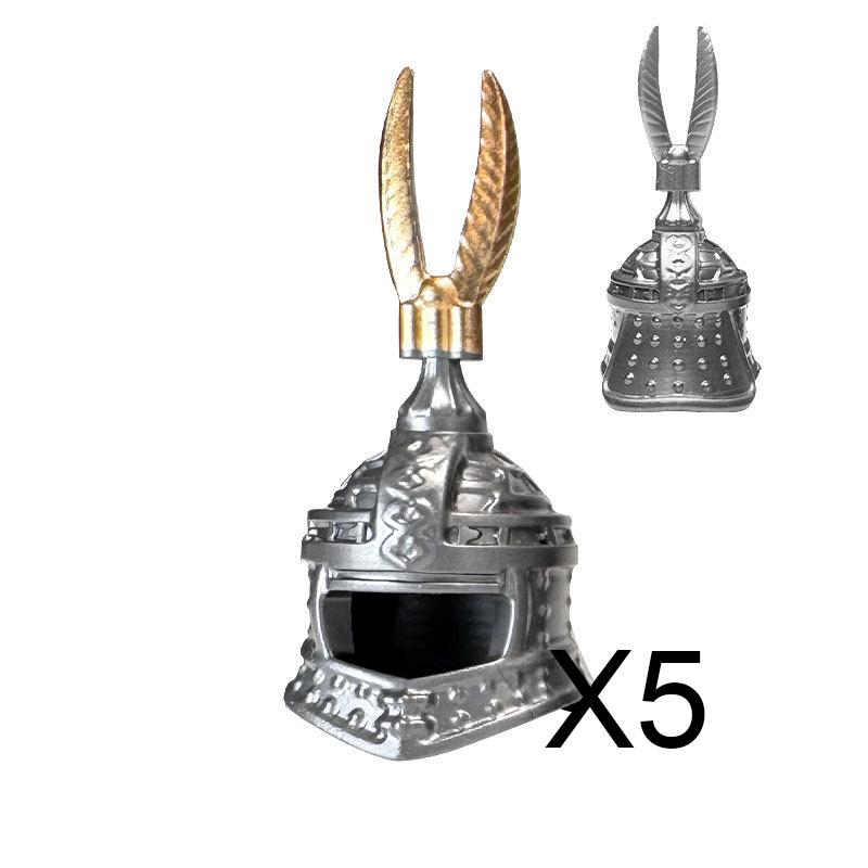 MOC Bausteine Mittelalter Ritter Soldat Actionfiguren Waffen Zubehör Schwert Speer Umhang Weste Helm Rüstung Geschenk Spielzeug Stein