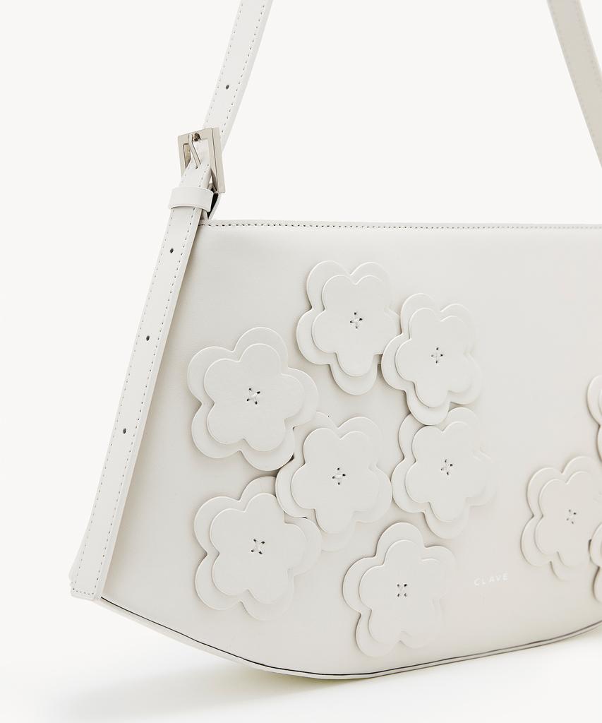 Clave Mia Flower White Tote Bag