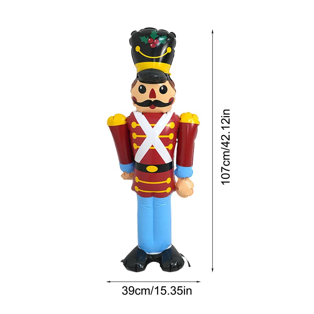 Christmas Inflatables Gingerbread Man Cartoon Christmas Gnome Outdoor Decorations Xmas Yard Decorations for Lawn