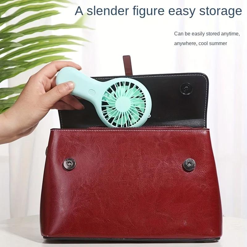 Mini Taşınabilir Cep El Fanı USB Şarj Şarj Edilebilir Soğuk Hava Seyahat Soğutucu Soğutma Mini Fanlar
