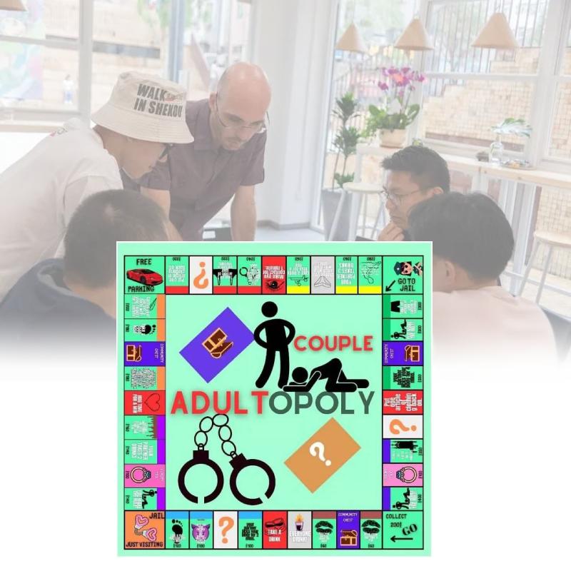 Adult Couple Opoly Board Game Date Night Ideas Conversation Intimacy Cards Deck