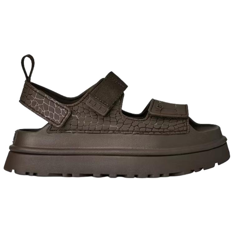 UGG GoldenGlow One Strap Sandals Women's Dark Umber 1175311-DNSS
