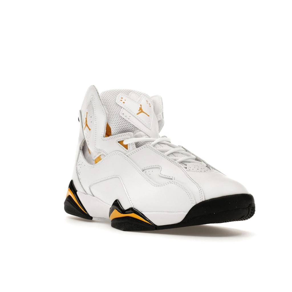 Air Jordan Jordan True Flight White Yellow Ochre Men Sneakers Black 342964-107