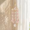 Faux Crystal Suncatcher Wind Chimes for Outside, Prisms Window Hanging Rainbow Maker for Garden Home Indoor Outdoor Decor