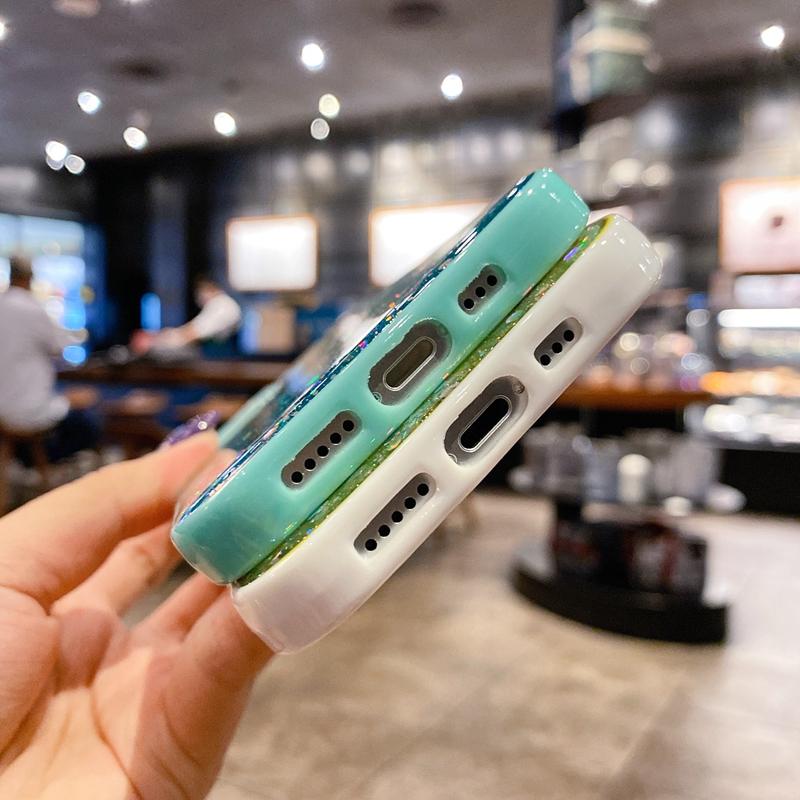 Luxury Glitter Candy Transparent Phone Case For iPhone 11 12 13 Pro Max XS X XR 7 8 Plus SE  Mini Shockproof Cases Cover