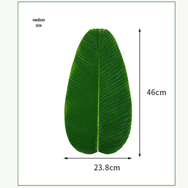 Large Banana Leaf Fabric Decoration: Fake Plant Table Mat for Fruit Shop Display