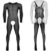 Mens Sissy See-through Crotchless Full Body Pantyhose Stockings Bodystocking Gay Male Underwear Hot Exotic Bodysuit Man LingerieGood product