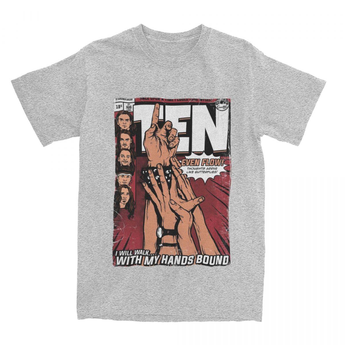 

Men Women s Ten Studio Album Pearl Jam Graphic T Shirt Merchandise Vintage 100% Cotton T Shirt Tee Clothing All Seasons M
