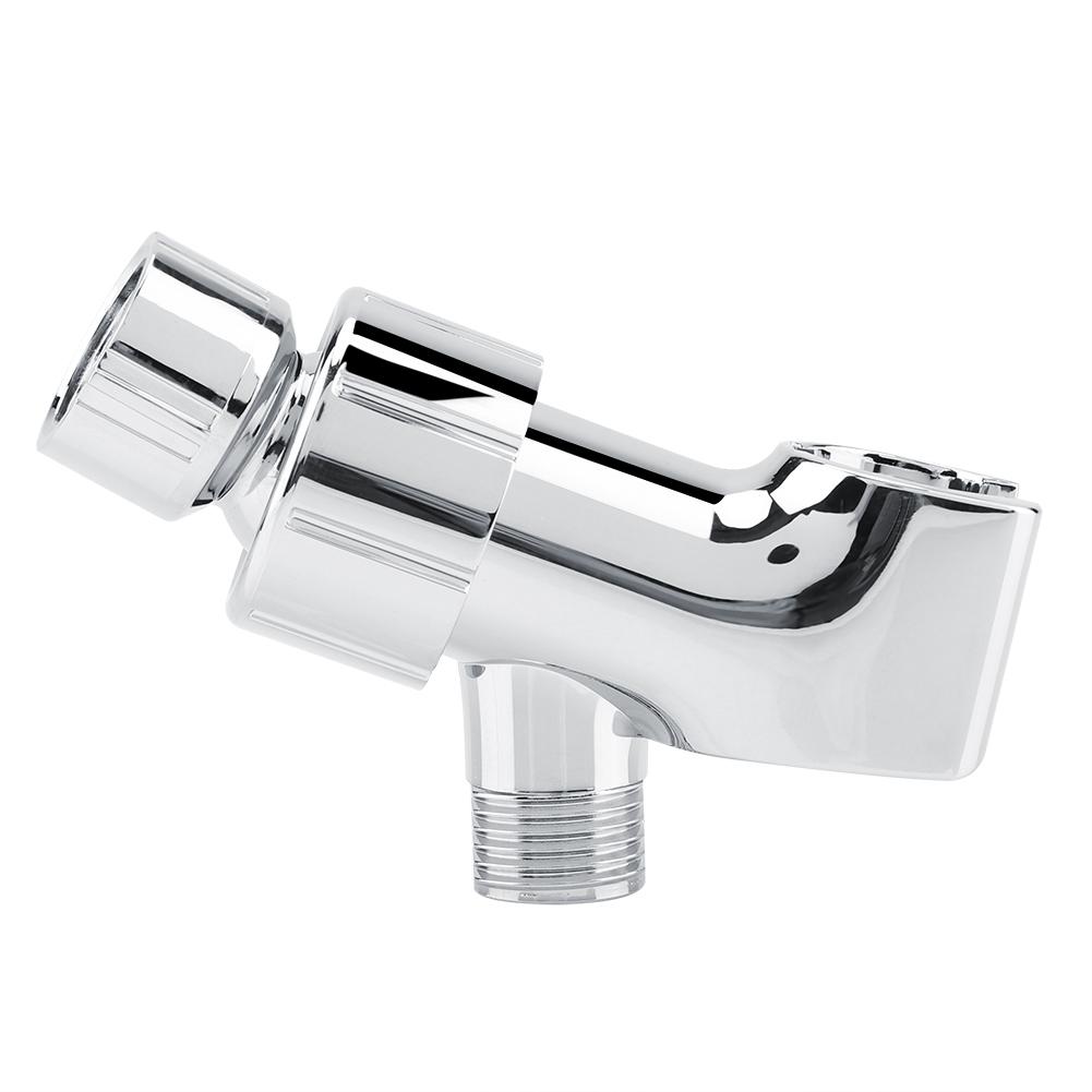 3-Way  Chrome Plating Shower Head Diverter Shower Arm Mounted Bracket Bathroom Accessories Shower Head Holder Diverter