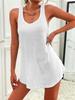 Women's Summer Sleeveless Round Neck Tank Dress - Casual, Versatile Short Skirt