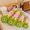 Adorable Green Caterpillar Monster Plush Toy Soft And Cozy Hug Pillow Doll For Kids
