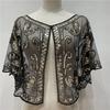 Vintage Style Sequins Tassel Shawls Embroidery Flapper Shawl  Garment Accessories